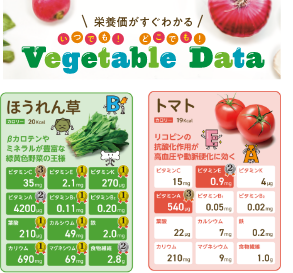 栄養価がすぐわかる　いつでも! どこでも! 野菜クリアファイル