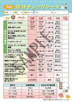 塩分チェックシート(初回)